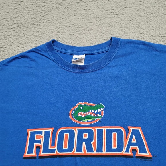Florida Gators‎ Shirt Mens XL Blue NCAA Florida Spellout Football Casual Outdoor - Picture 3 of 11